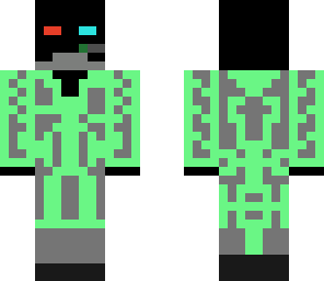 green cybot suit
