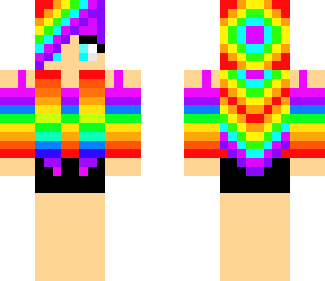 crazy rainbow girl