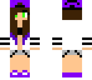 purple awesome girl