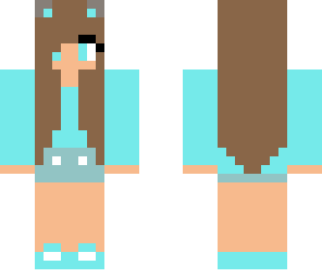 blue panda girl