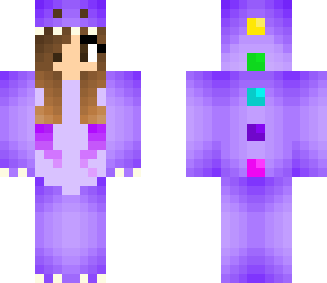 purple dino girl