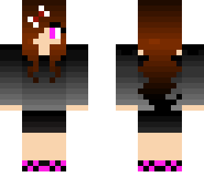 black tip dyed hair