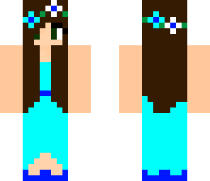 flower girl blue