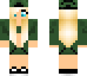 green teen girl