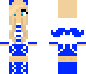 blue panda girl