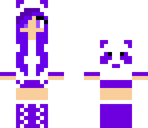 purple panda girl
