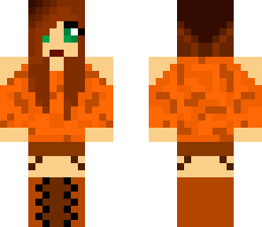 orange shirt girl