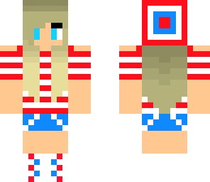 cute patriotic girl