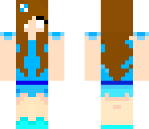 edited pretty herobrine girl
