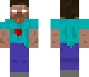 herobrine with blood mark