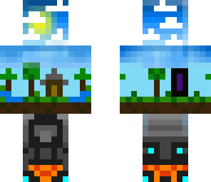 minecraft in a skin
