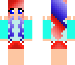 red blue girl