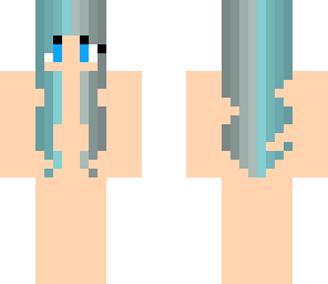 grey blue hair skin base