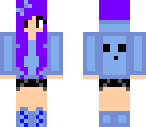 blue slime girl