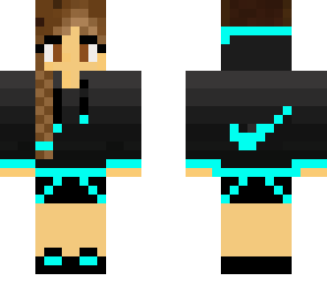 blue nike girl