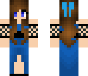 blue dress