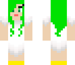 green haired angel