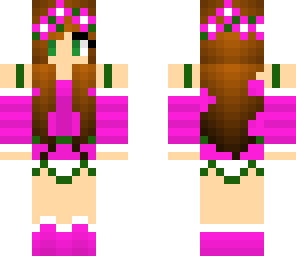 pink flower girl