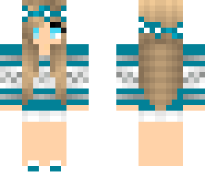turquoise winter girl