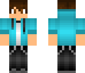 light blue hoodie boy