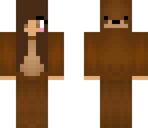 girl in a bear suit