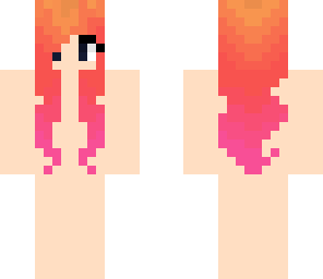 pink and orange girl hair base