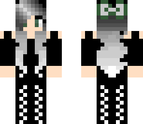 black and white goth girl