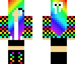 cute rainbow girl