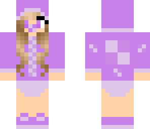 purple bubblegum girl