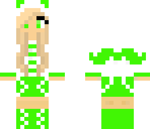 green panda girl