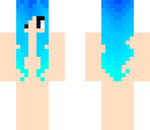 blue and light blue girl hair base