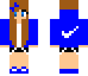 blue nike hoodie girl