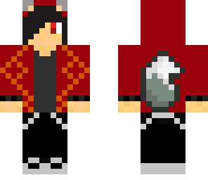 wolf boy red hoodie