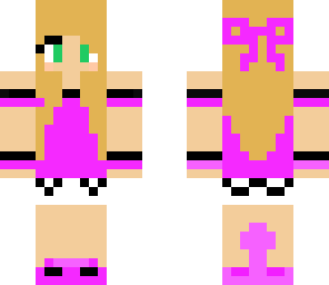 pink bow girl