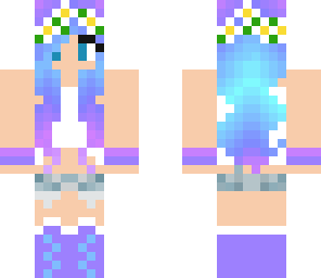 cute bright blue girl