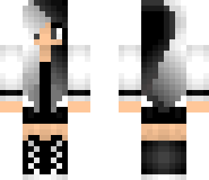 black and white