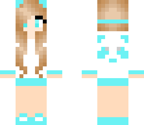 teal panda girl