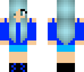 blue outfit girl