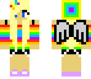 the super cute rainbow girl