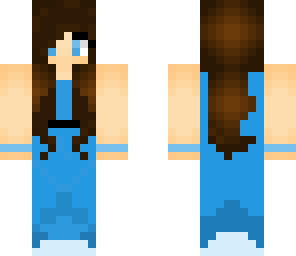 blue prom girl