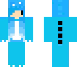blue kawaii dino