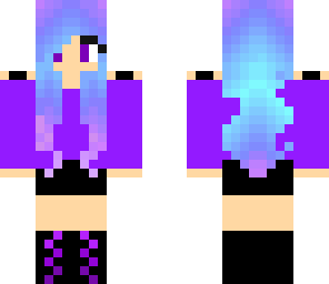 purplenblue girl