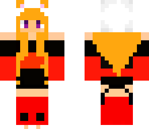 red and black panda girl