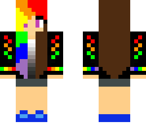 my new awesome rainbow skin