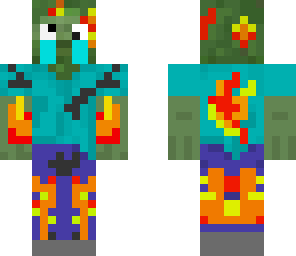 zombie on fire