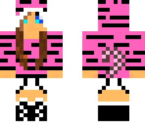 light pink tiger girl