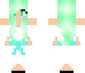 mint hair bride