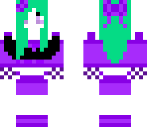 purple mustache girl