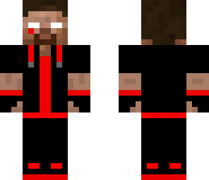 red herobrine in cool suit