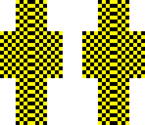 yellow checkers